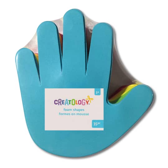 12 Packs: 35 ct. (420 total) 6.5" Primary Hand Foam Shapes by Creatology™